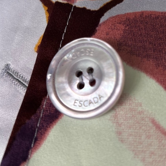 Escada Floral Jacket Blazer Pink Purple Excellent Size 38 / 8 - Picture 3 of 7